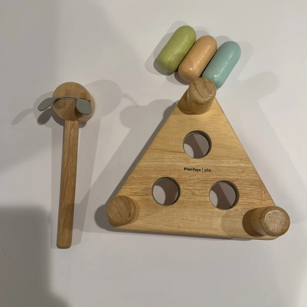 Plan Toys x pbk Watercolor Hammer‎ Head Montessori wooden